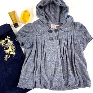 Juicy Couture YTK Hooded Cap Sleeve Vintage Top